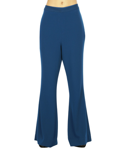 Celestial blue flared trousers by QUO by Ishita Mangal | The Secret Label