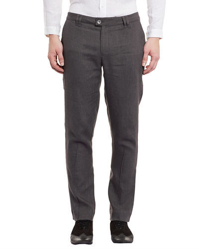 Grey linen trousers by Dhatu Design Studio | The Secret Label