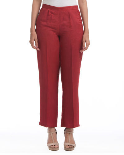 maroon leather pants