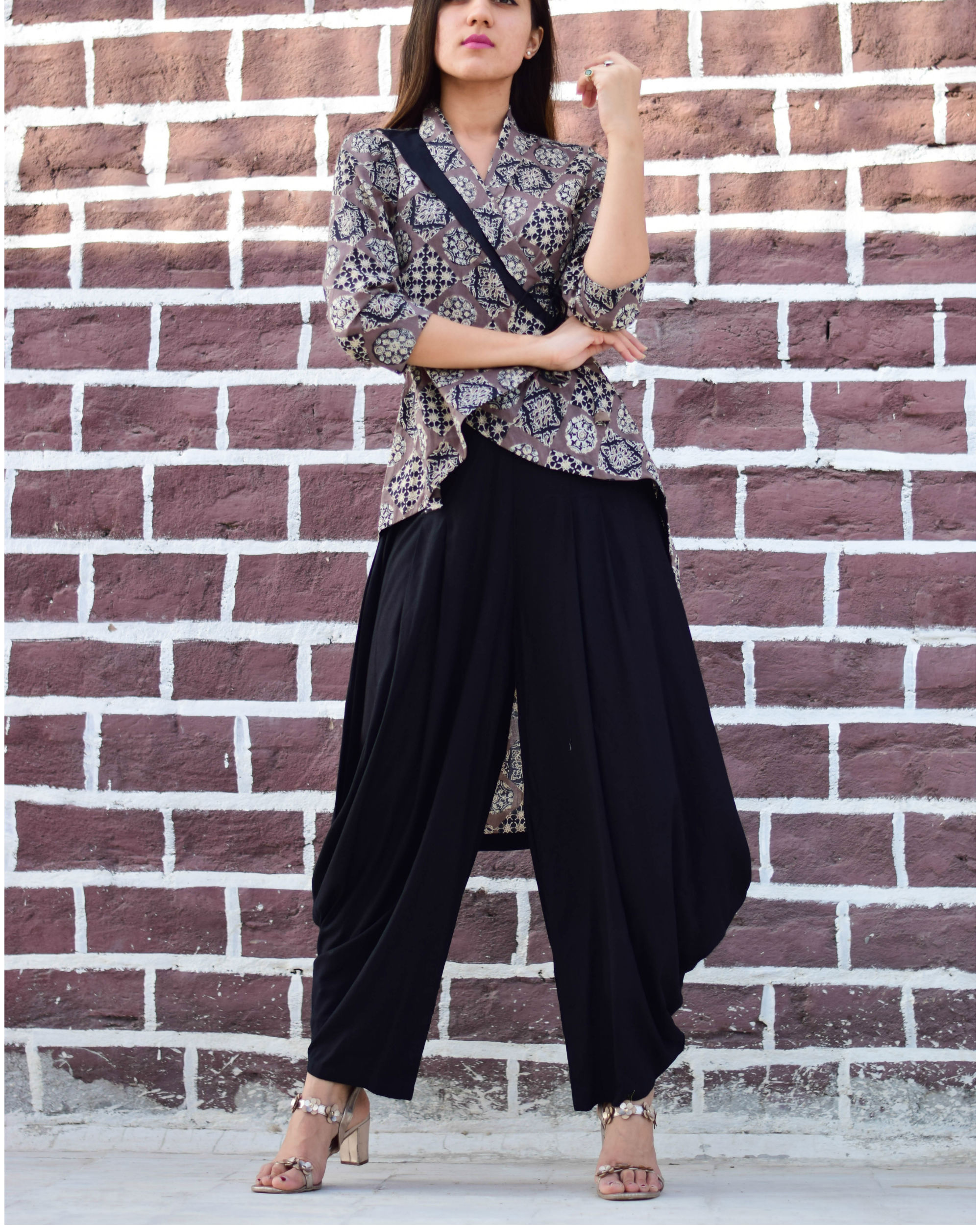 Buy Sera Black Regular Fit Dhoti Pants for Women Online @ Tata CLiQ