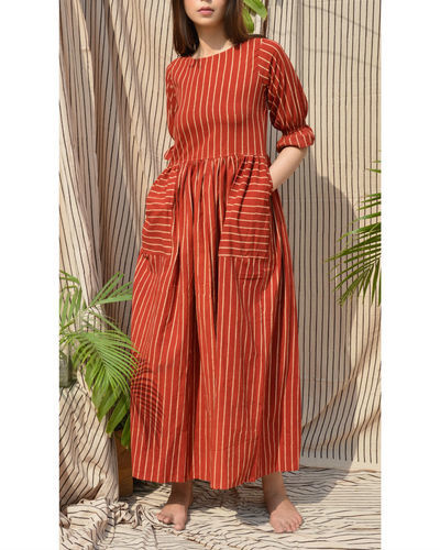 Bold striped dress by Silai | The Secret Label
