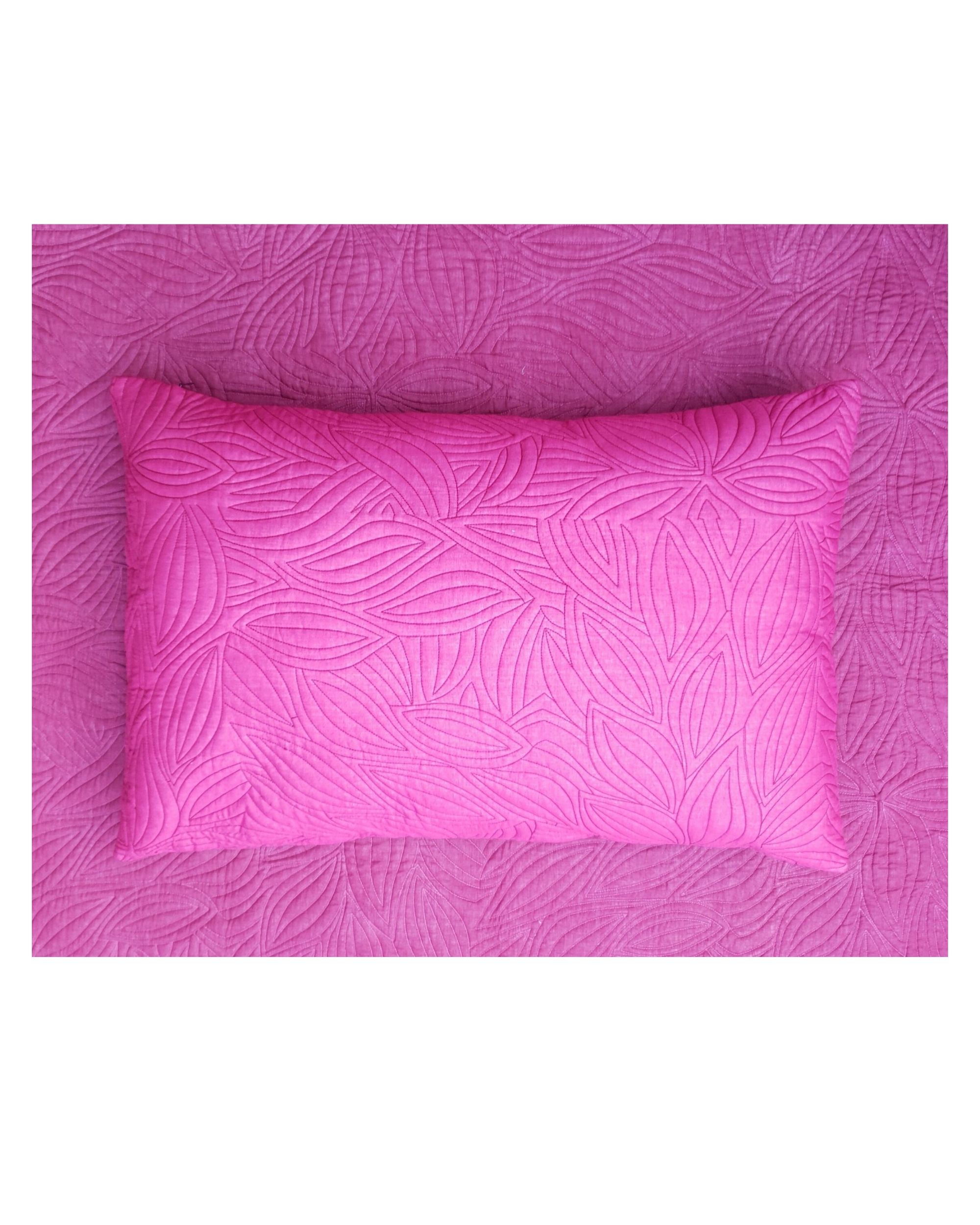 Berry pink petals reversible pillow case by MODERN ELEMENTS The Secret Label