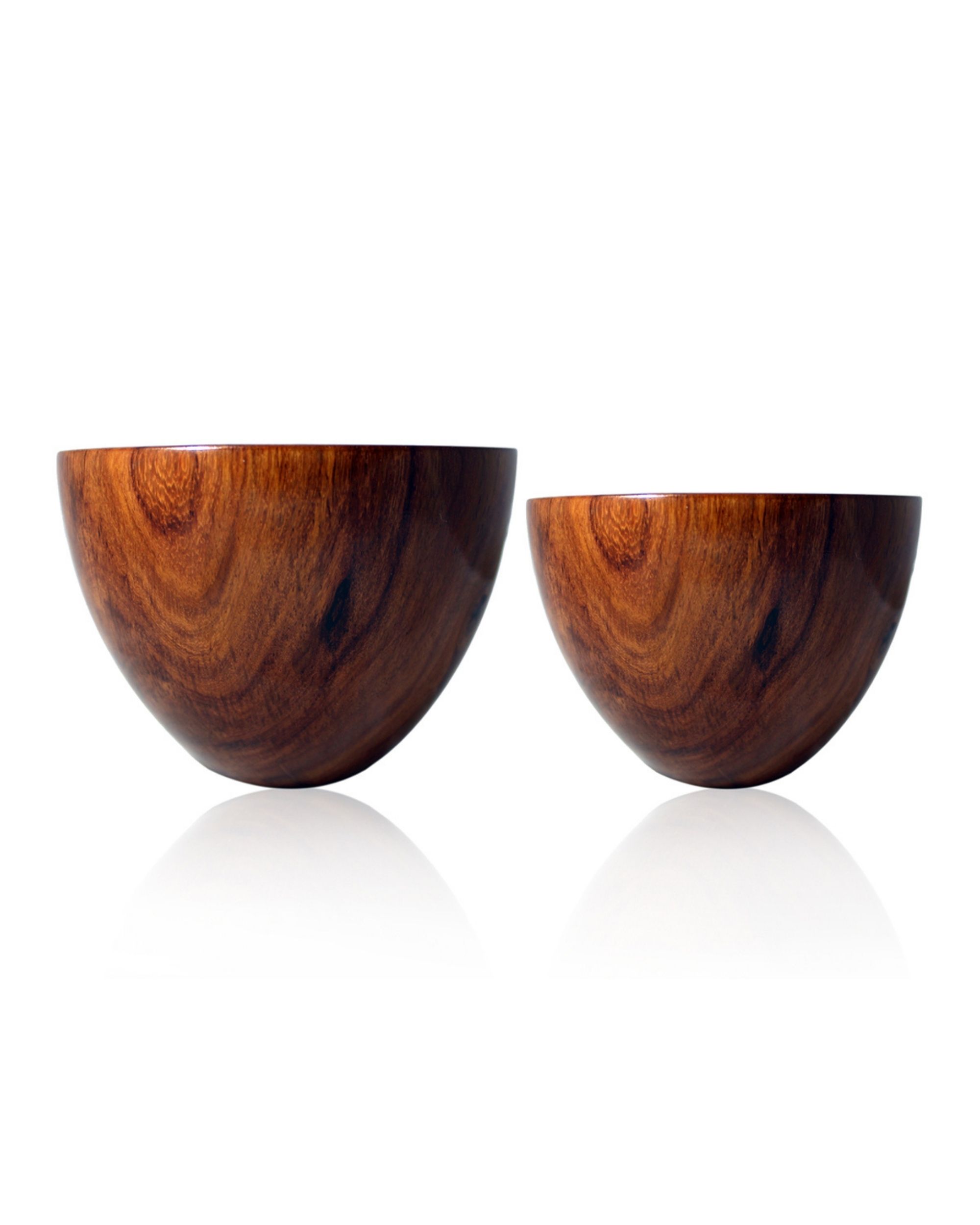 Oval rosewood bowls - Set Of Two by Studio Trataka | The Secret Label