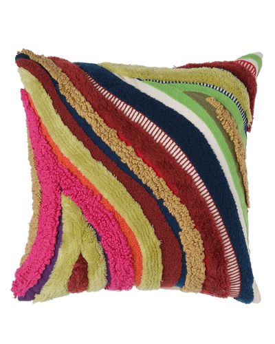 Abstract tufted colorful cushion cover by Amoliconcepts | The Secret Label