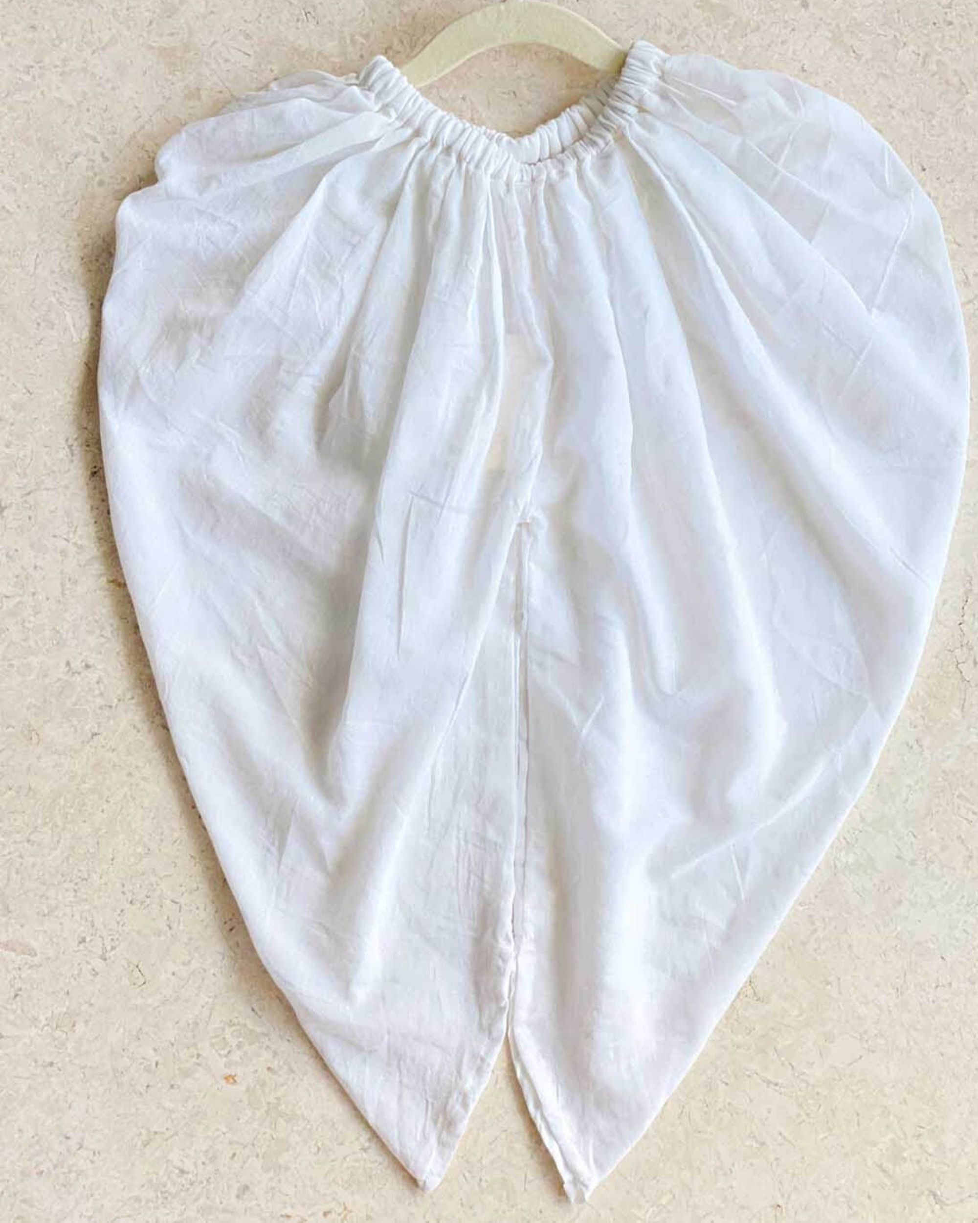 White cotton dhoti pants