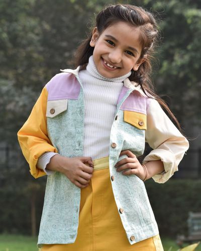 Baby yellow sale denim jacket