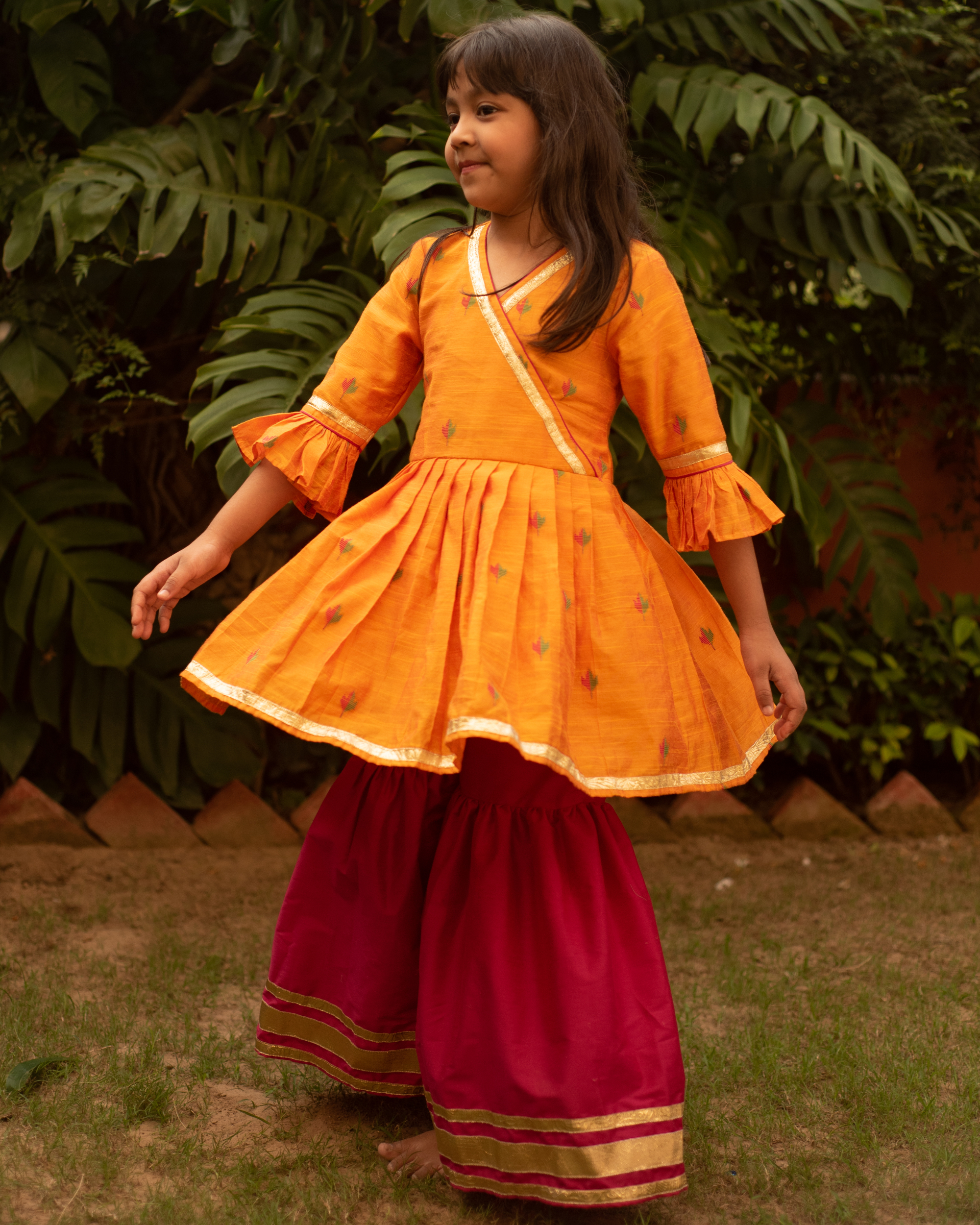 Gharara Angrakha  Dupata Dress 1  12 Years  Care Grow Groom