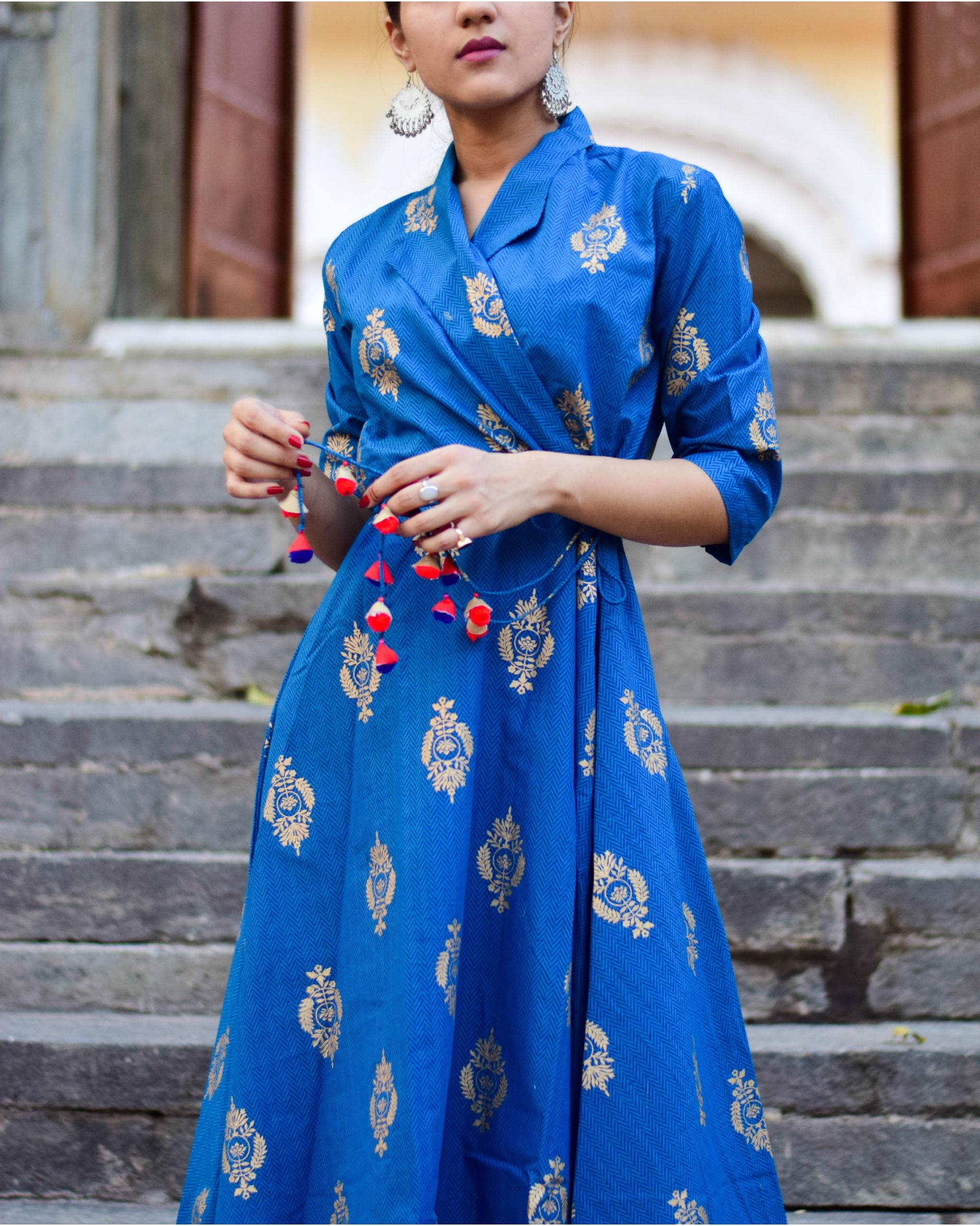 Royal Blue Wrap Dress by Keva | The Secret Label