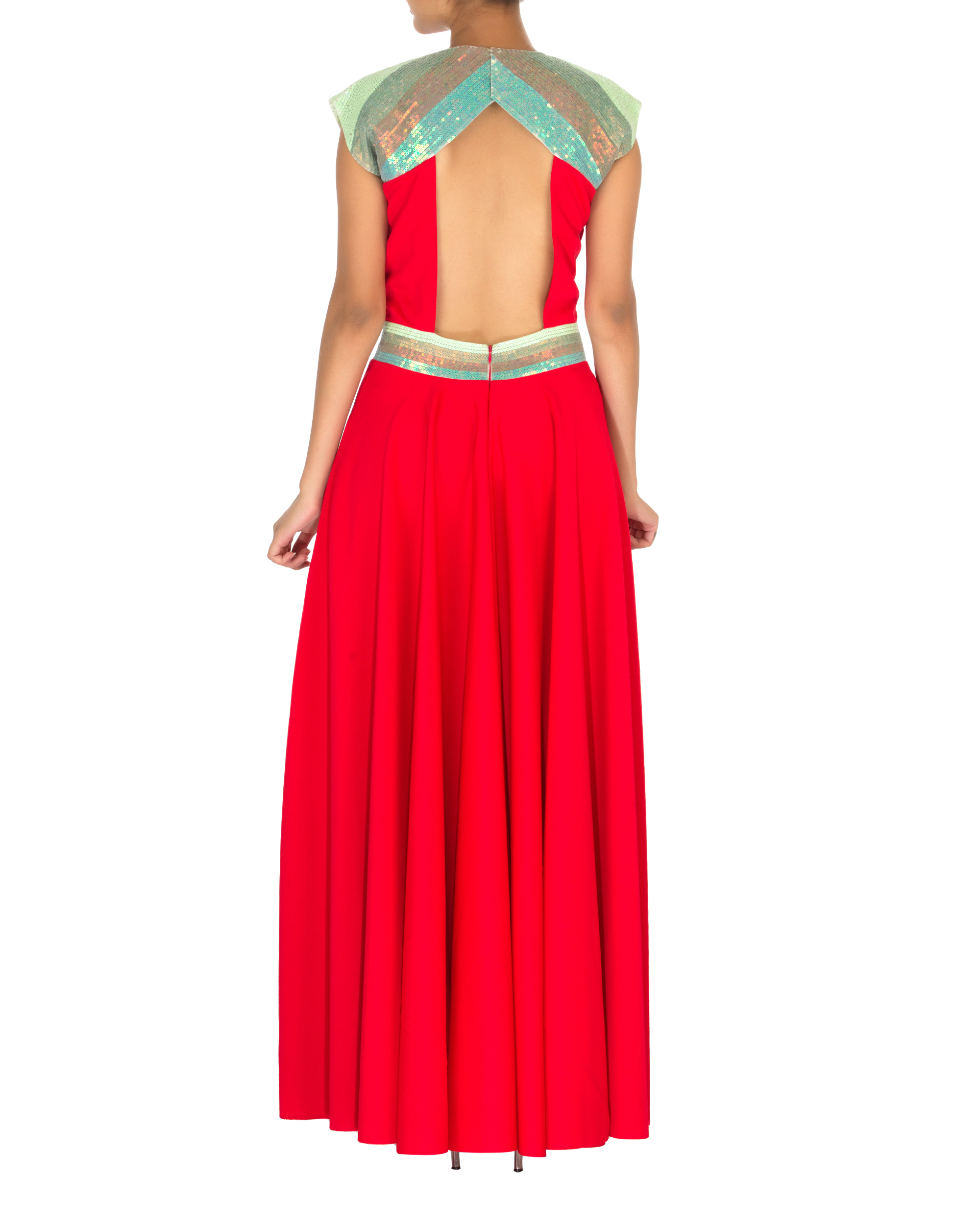 long gown straight cut