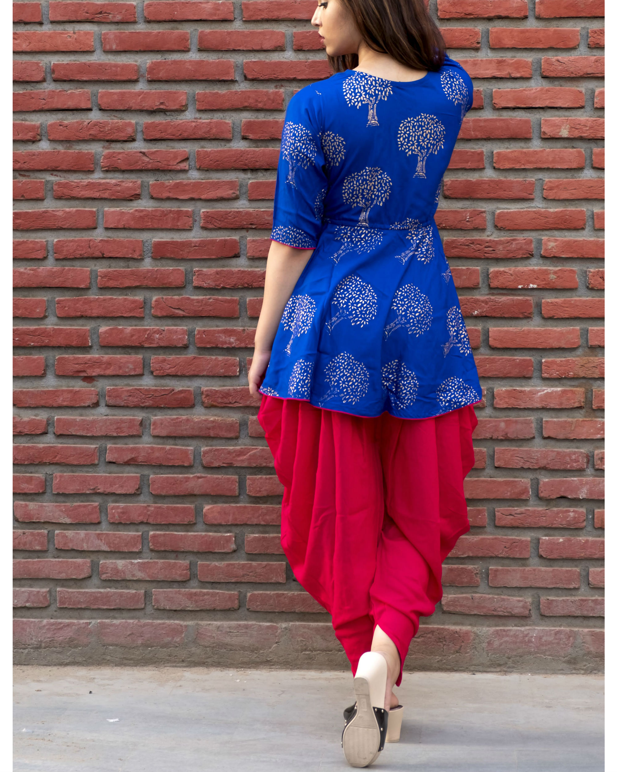 dhoti and kurti design