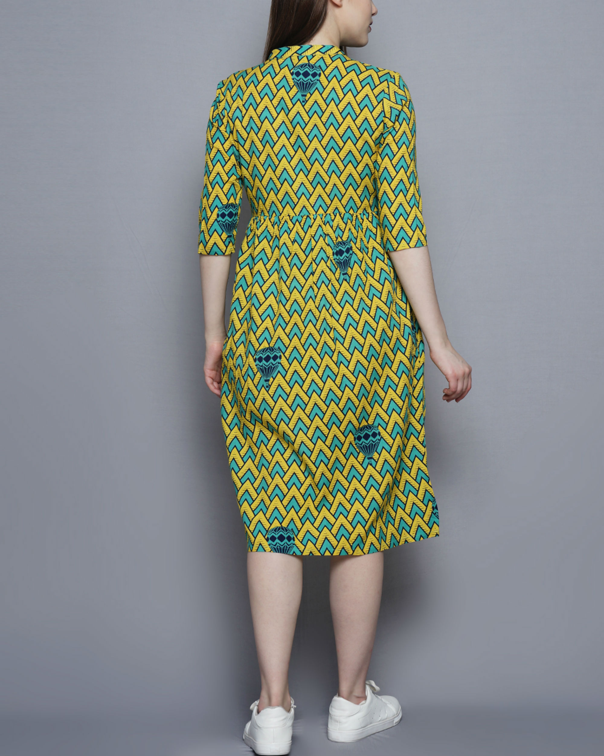 Zig zag printed dress by UNTUNG The Secret Label