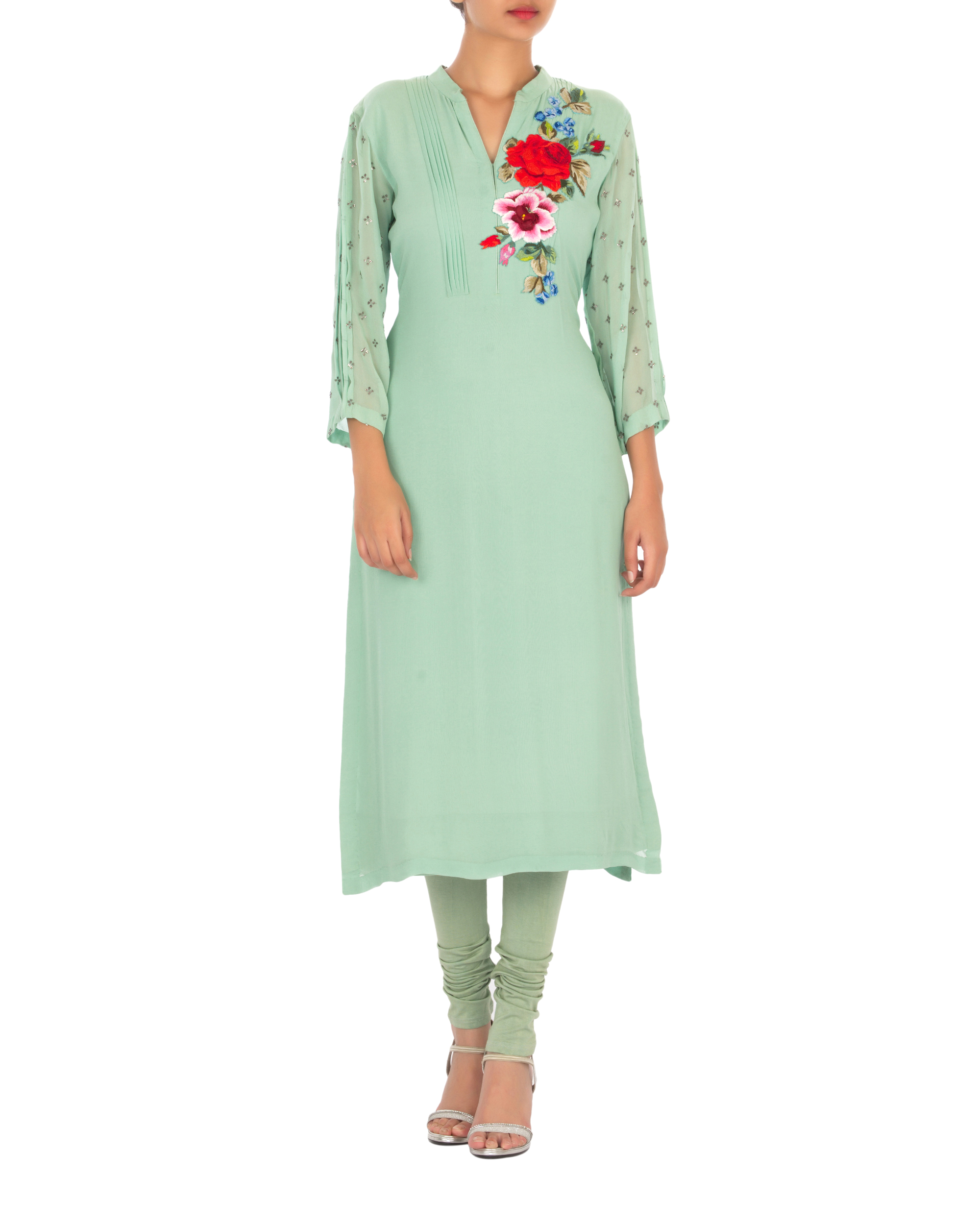 Mint green kurta set by RSVP The Secret Label