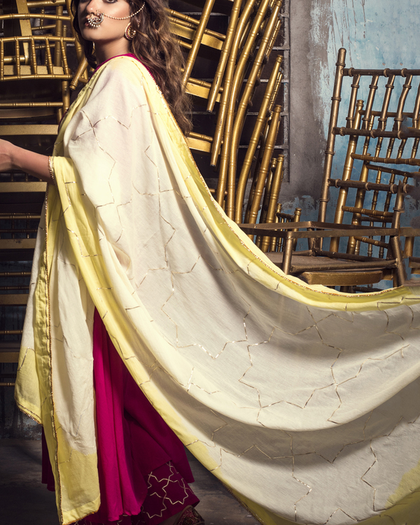 Hot Pink Kurta with Palazzo  2