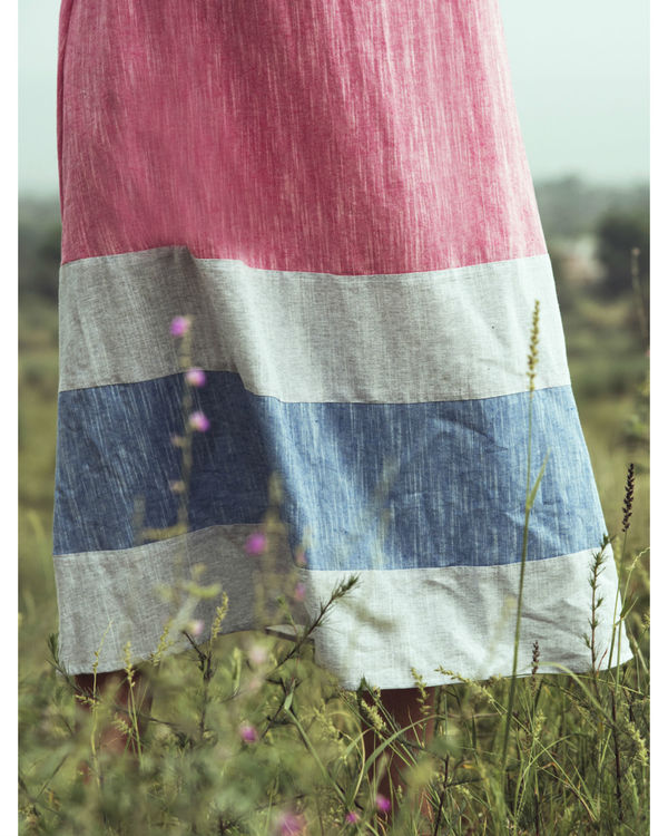 Pink hand dyed dress 2