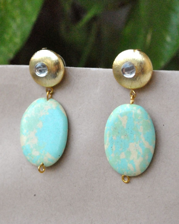 Sea blue earrings 1