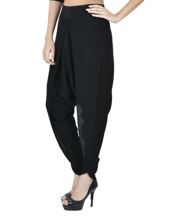 Black dhoti pants by ROSHNI CHOPRA | The Secret Label