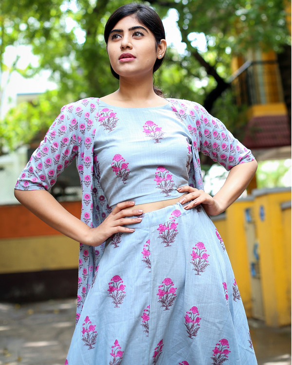 three piece gown