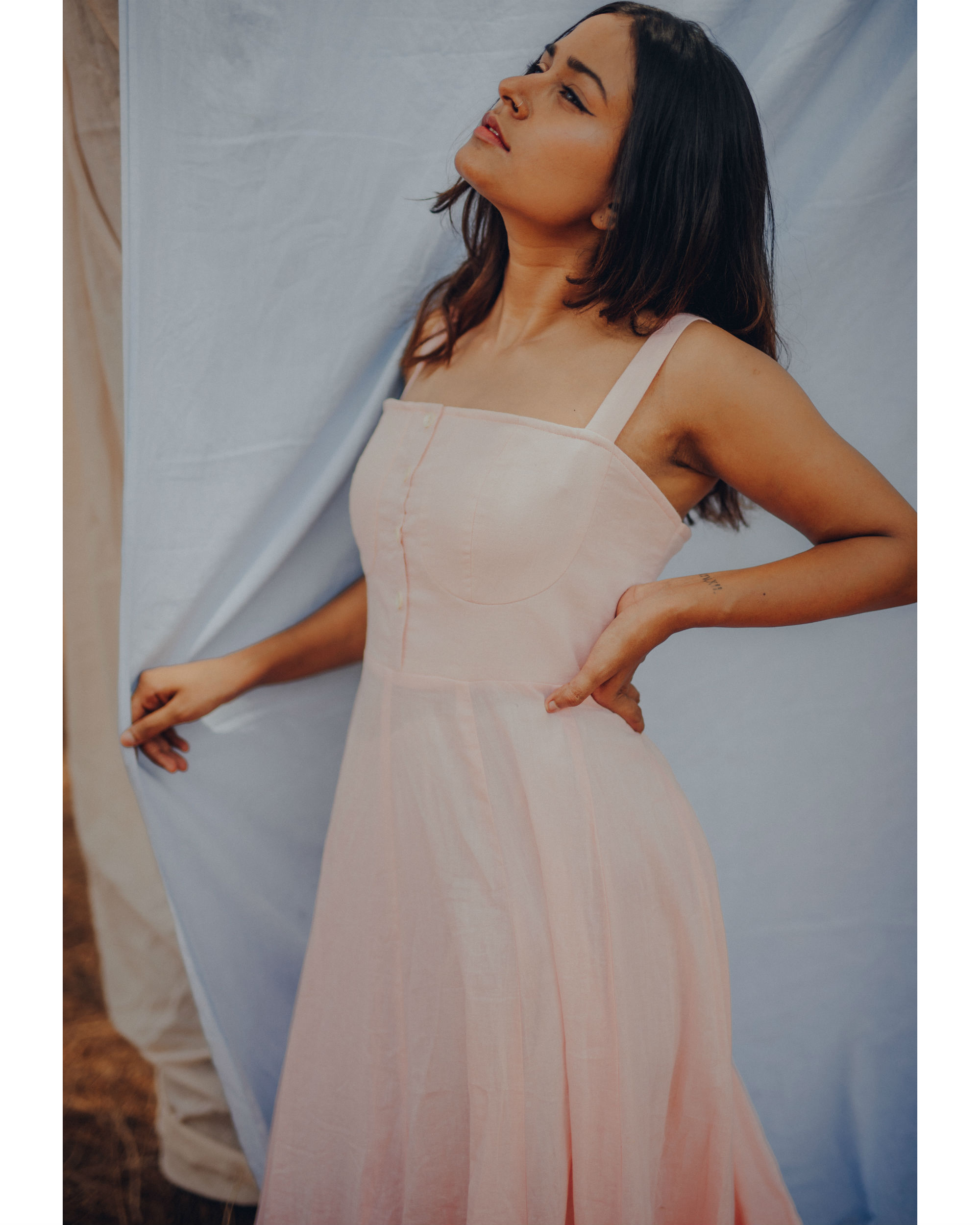 Blush corset styled dress by Juanita The Secret Label