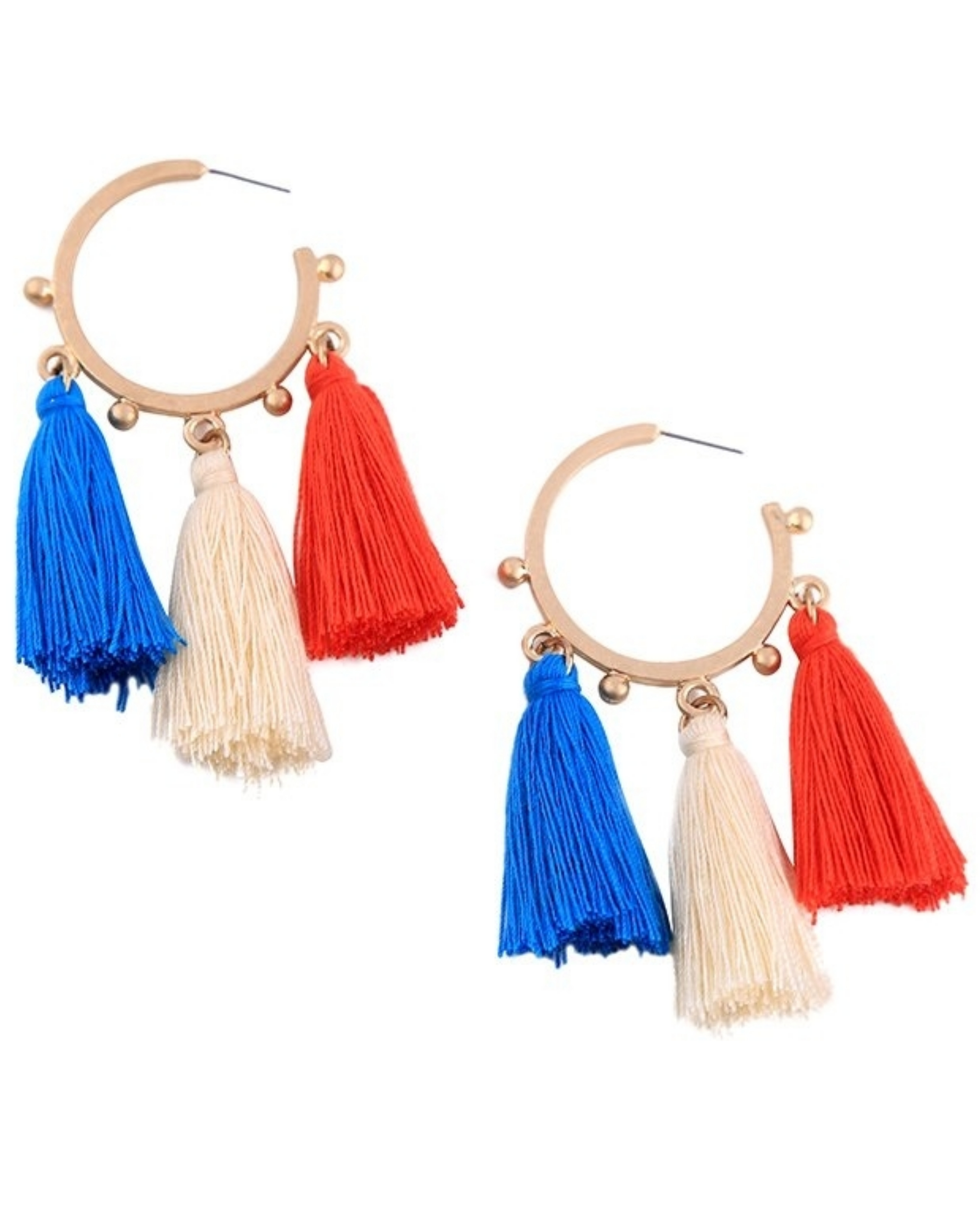 Colorful tassel earrings by Streethopper The Secret Label