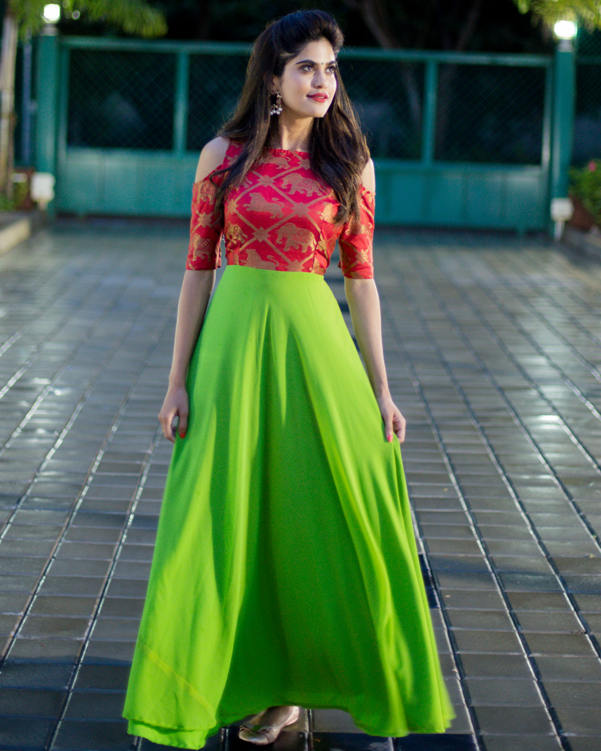 Buy Gopiras Banarasi Dress at Rs 4499 online from Bullionknot Pattu  Dresses  BK594N