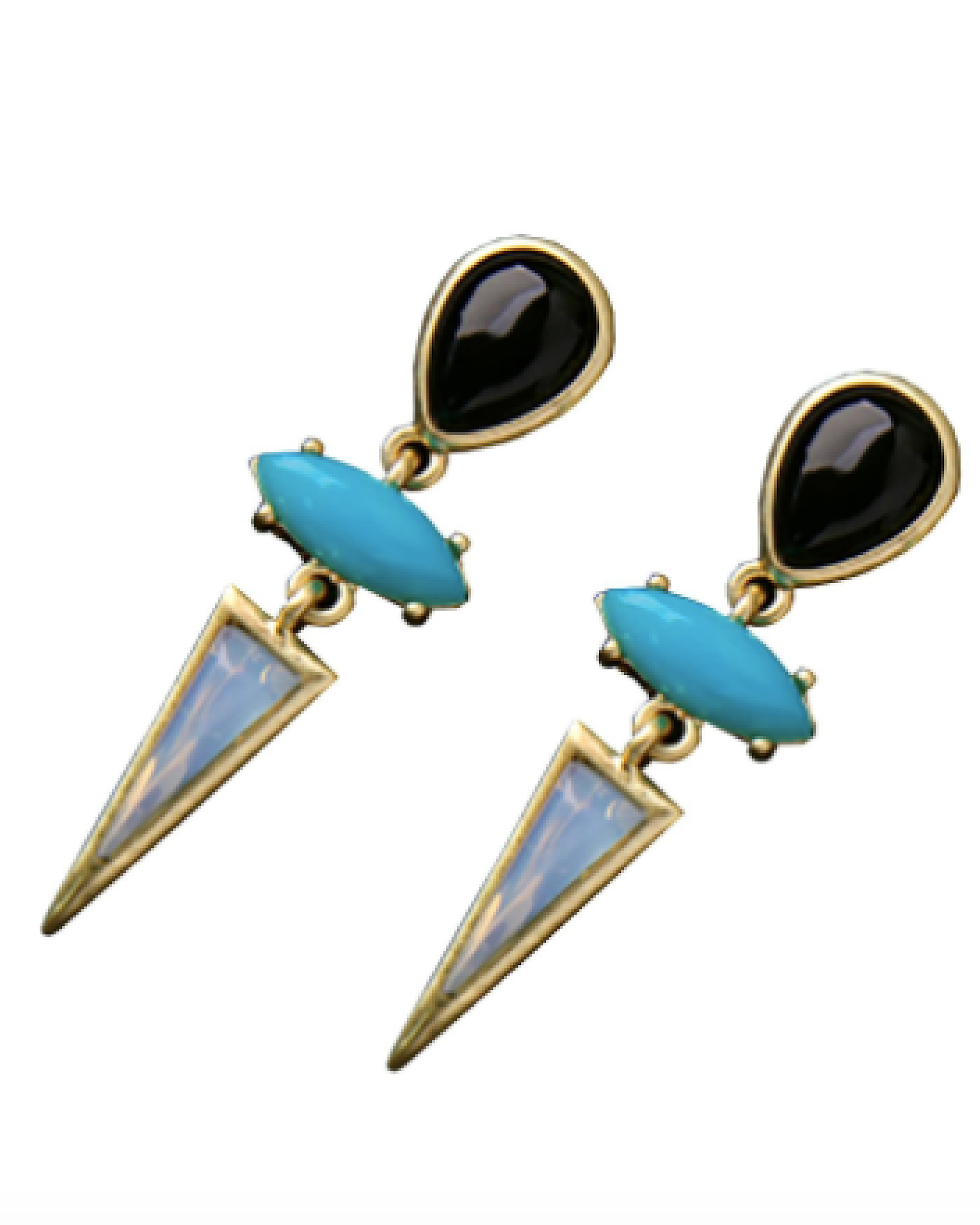 Black triangle earrings by Streethopper The Secret Label