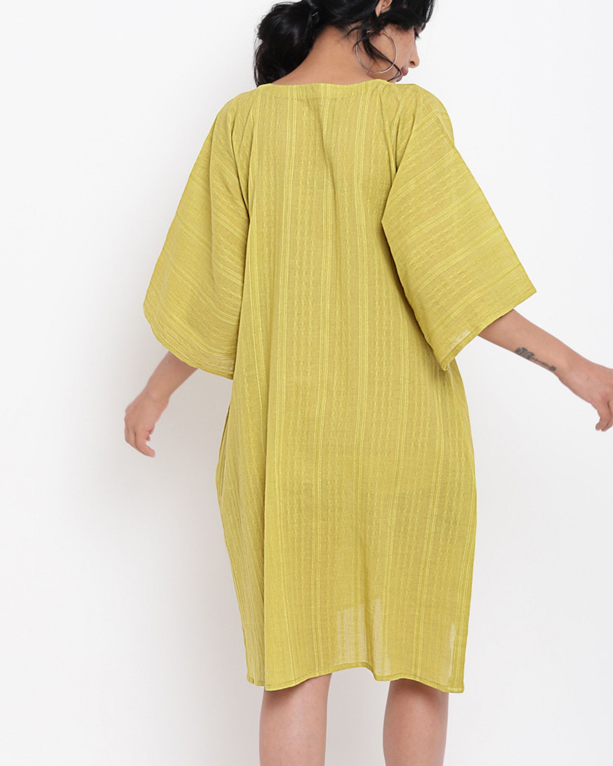 Green cotton kaftan by trueBrowns The Secret Label