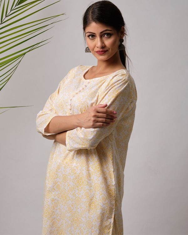 Kimi cotton kurta and pant- set of two 3
