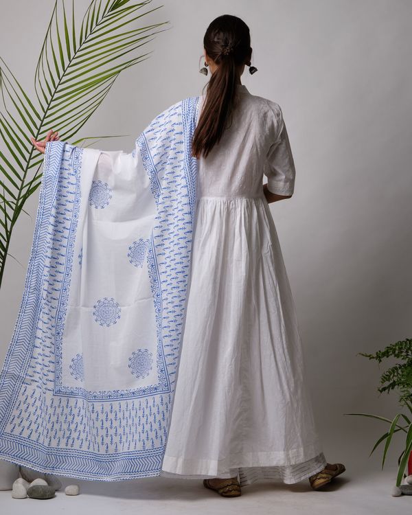 White and blue suit set- set of three 1
