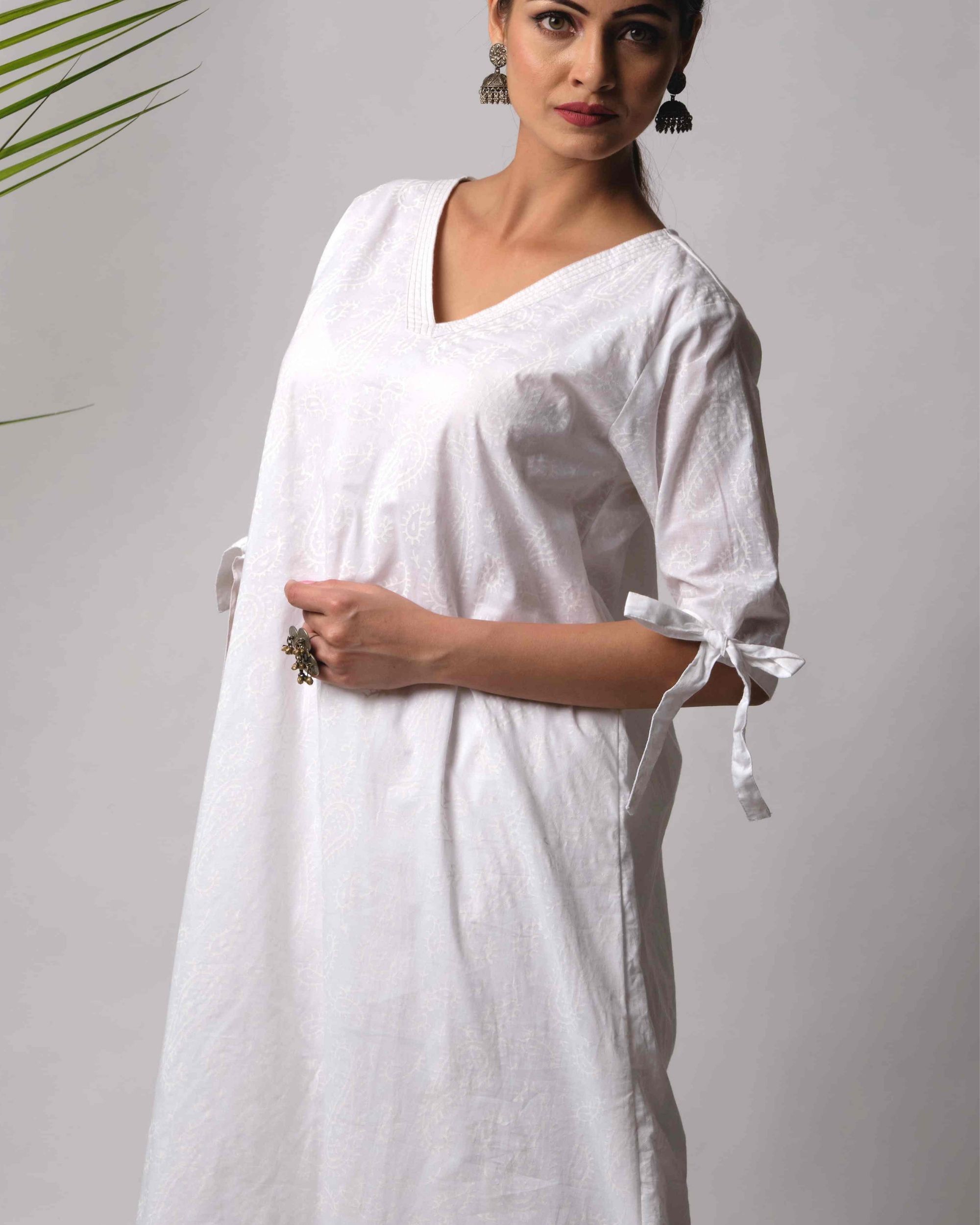 Ruma cotton kurta and pant -set of two by Free Living | The Secret Label
