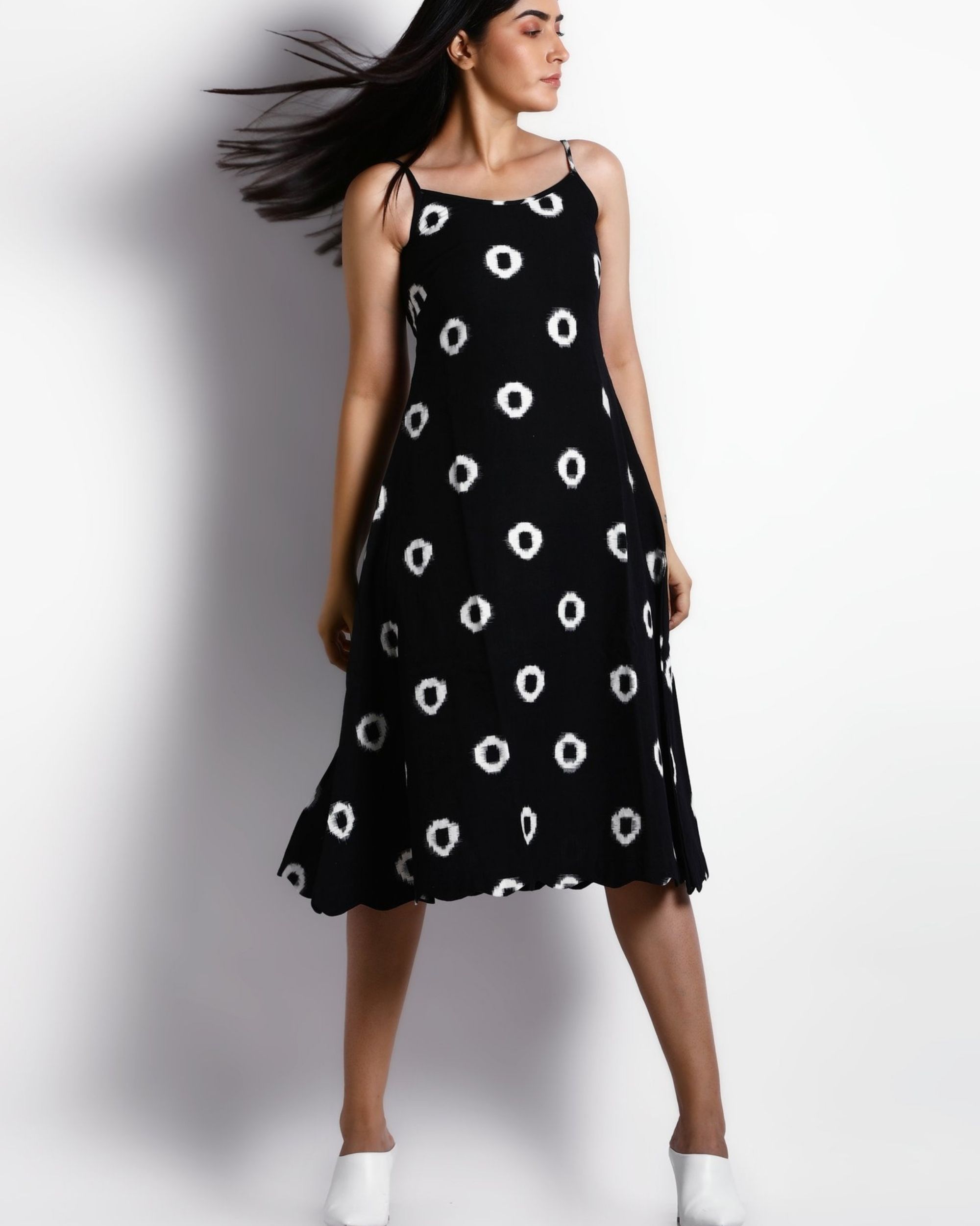 black strap gown