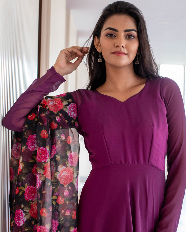 maxi with dupatta