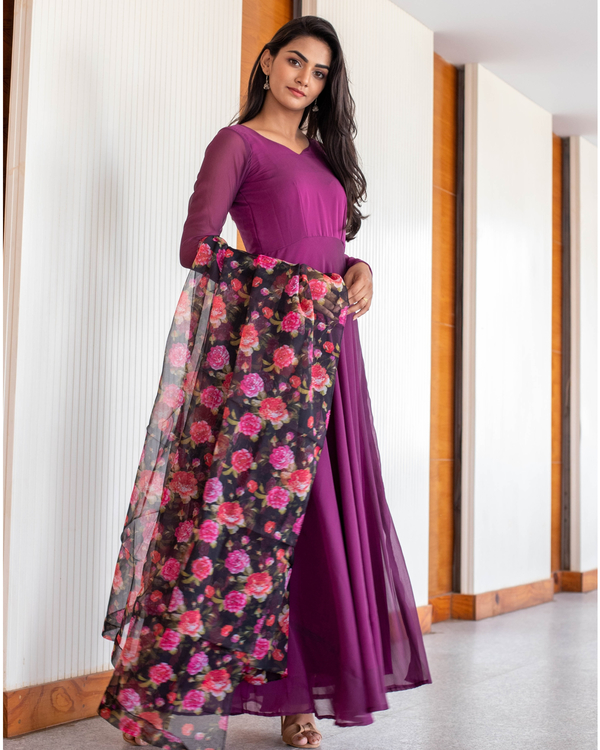 maxi with dupatta