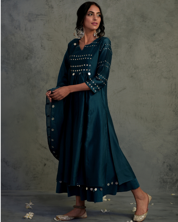 party wear mirror work suit