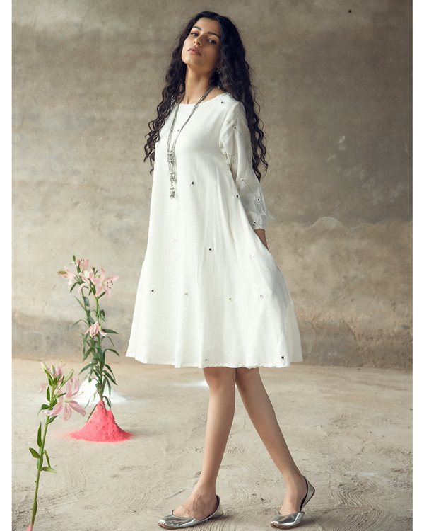 White swing dress 3