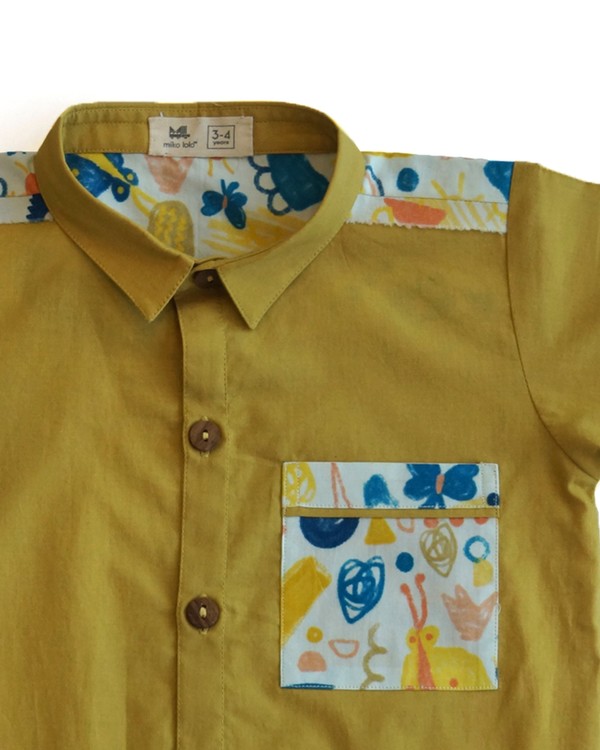 mustard yellow shirt matching pant