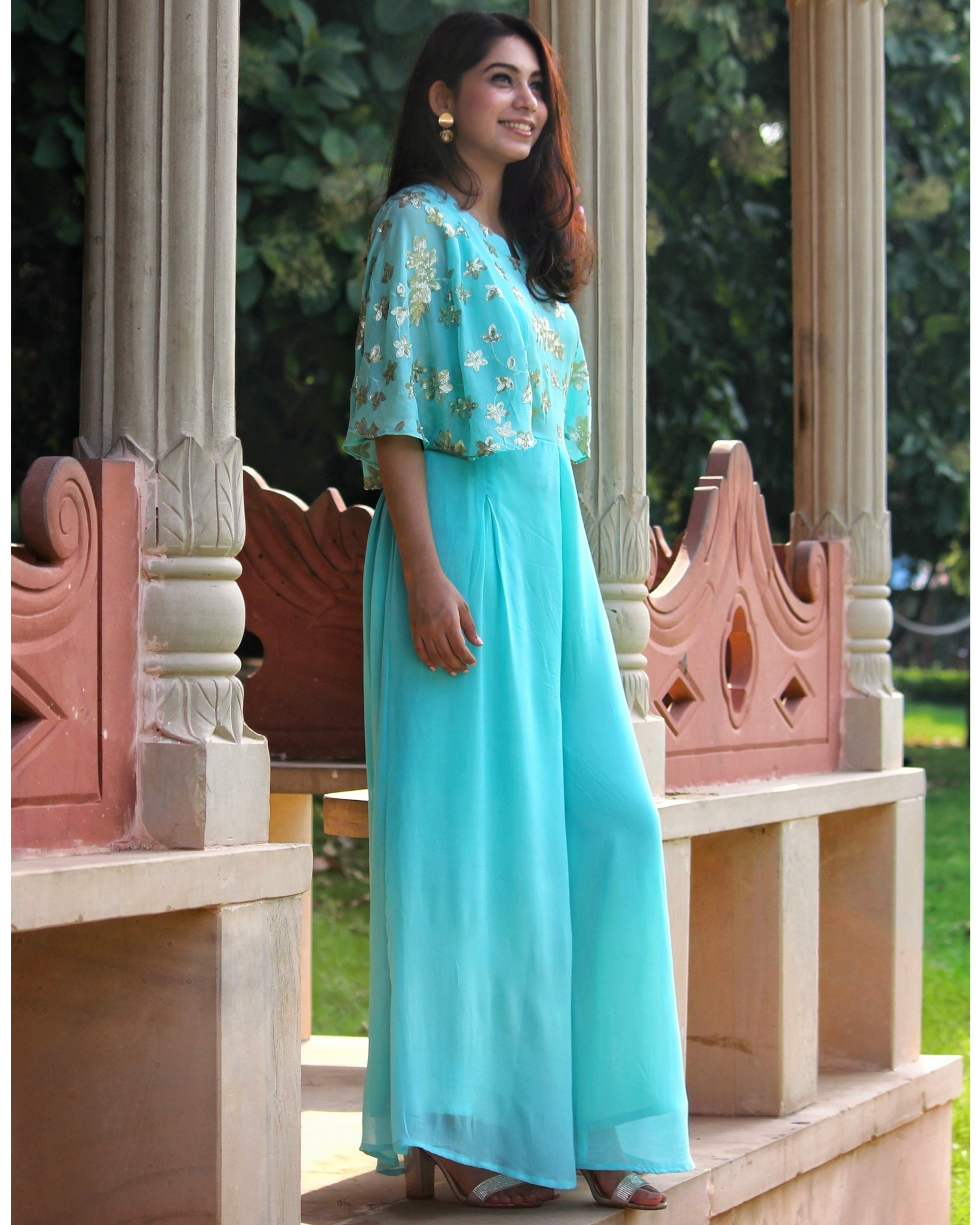 jumpsuit with cape