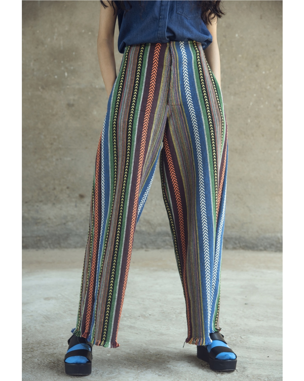 Mexican woven high waist broad pants by Gulaal The Secret Label
