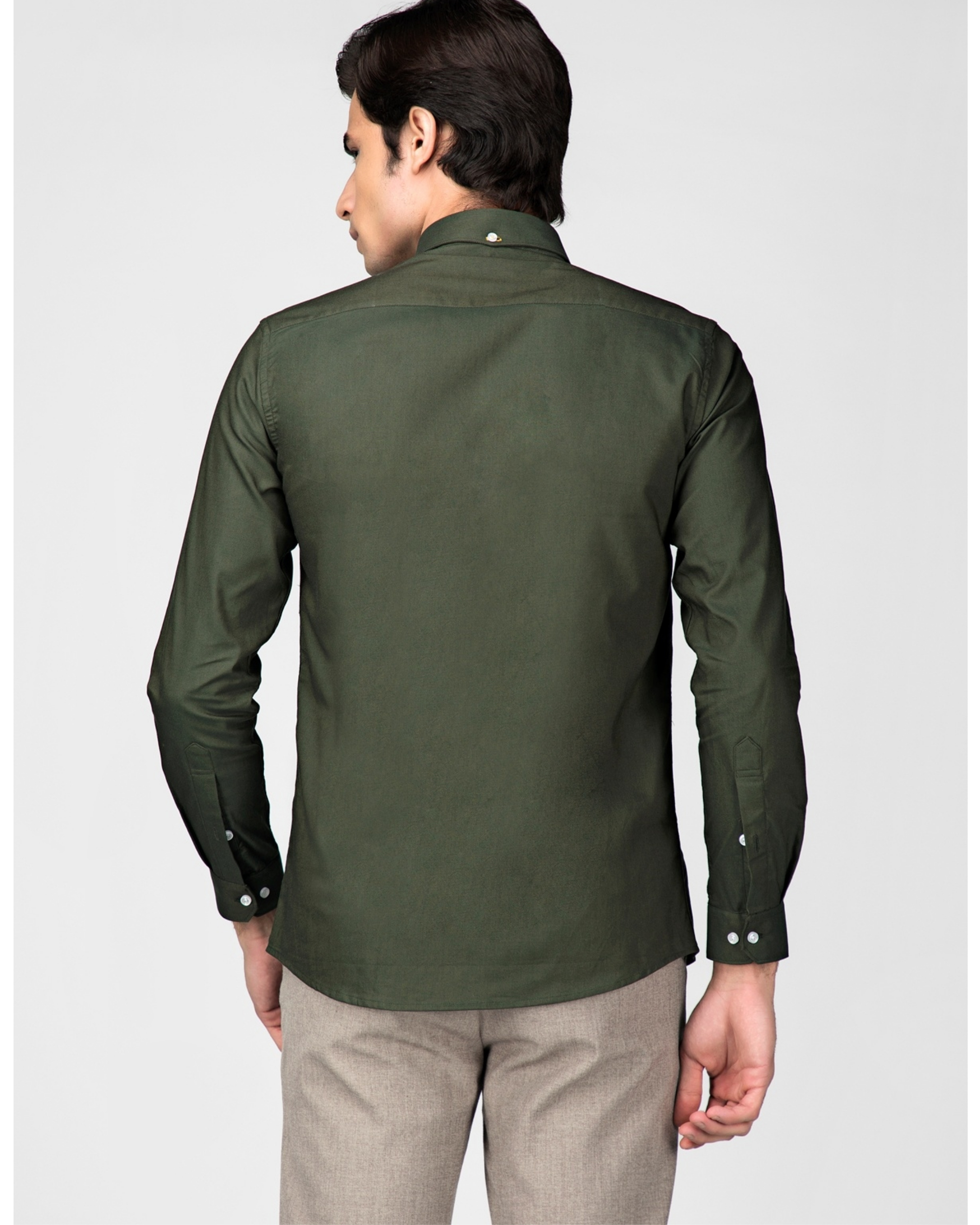 olive green oxford shirt