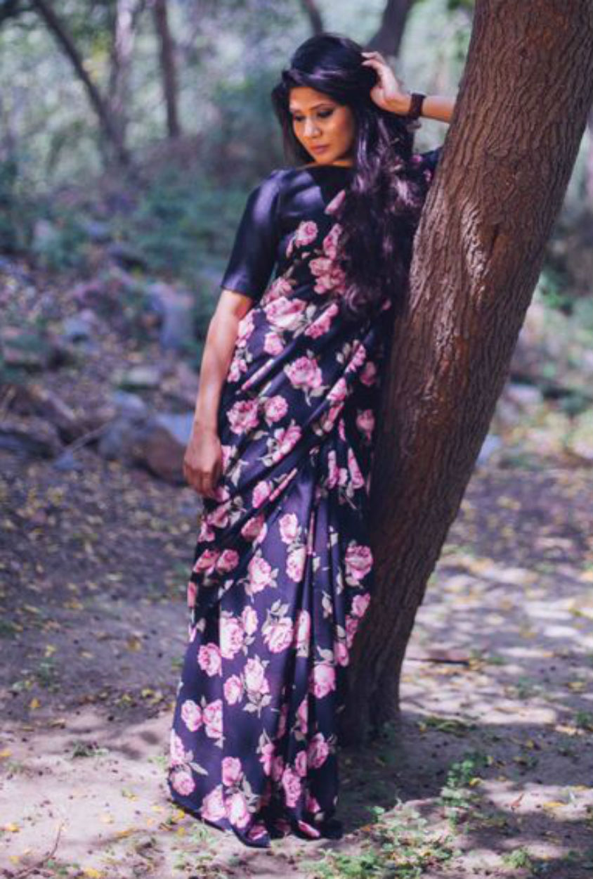 summer-floral-sarees (2) • Keep Me Stylish