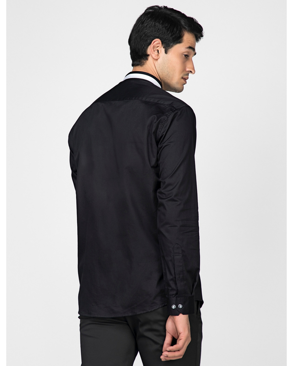 men's black casual shirt