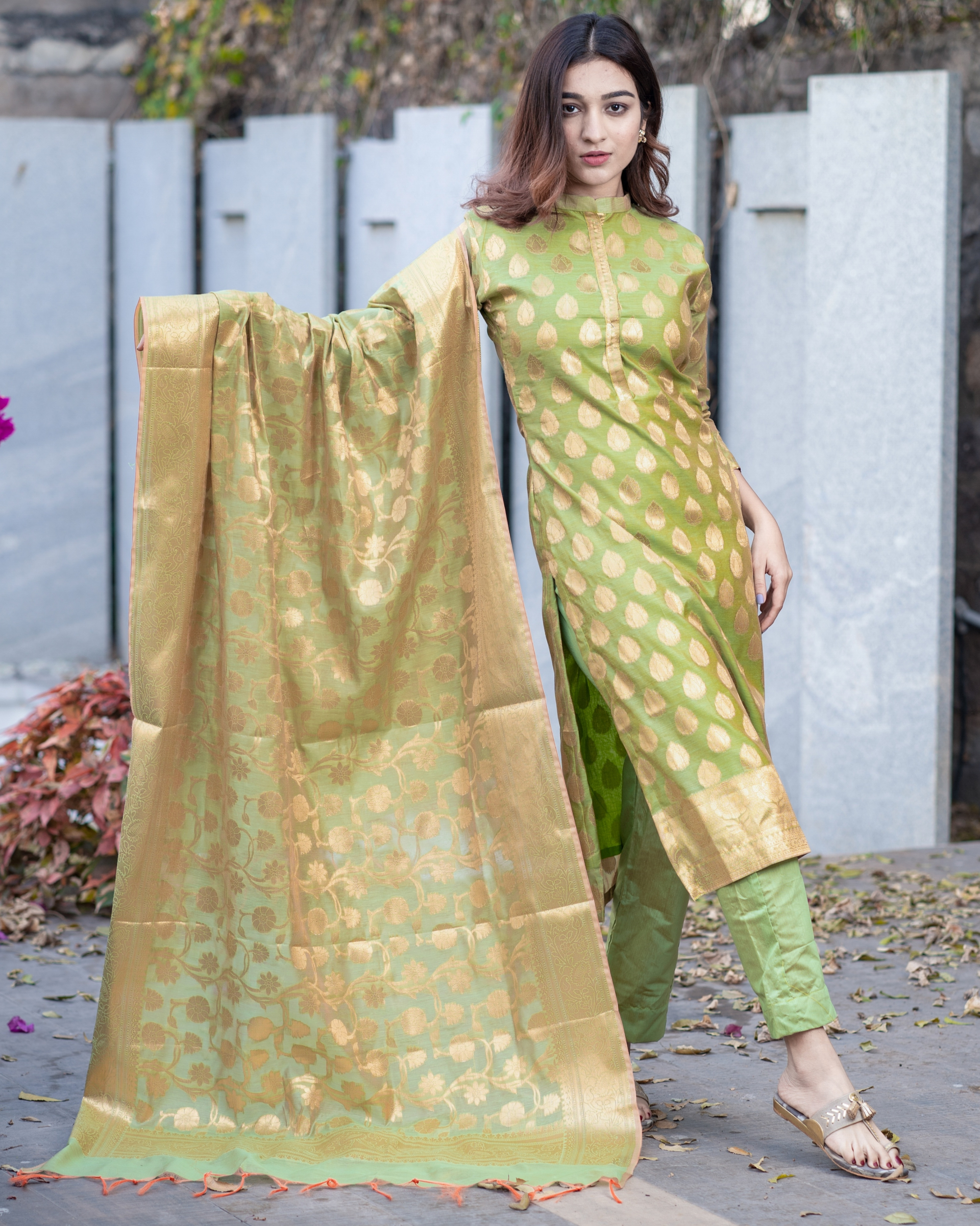 Buy Latest Designer Banarasi Kurta Sets for Women Online