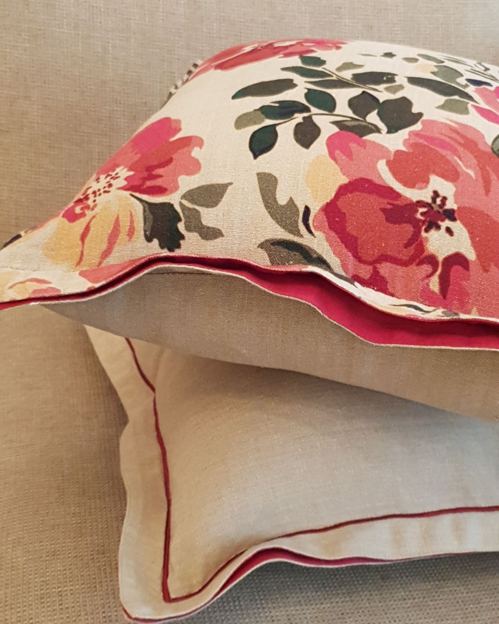 Blooming rose printed cushion cover by MODERN ELEMENTS The Secret Label