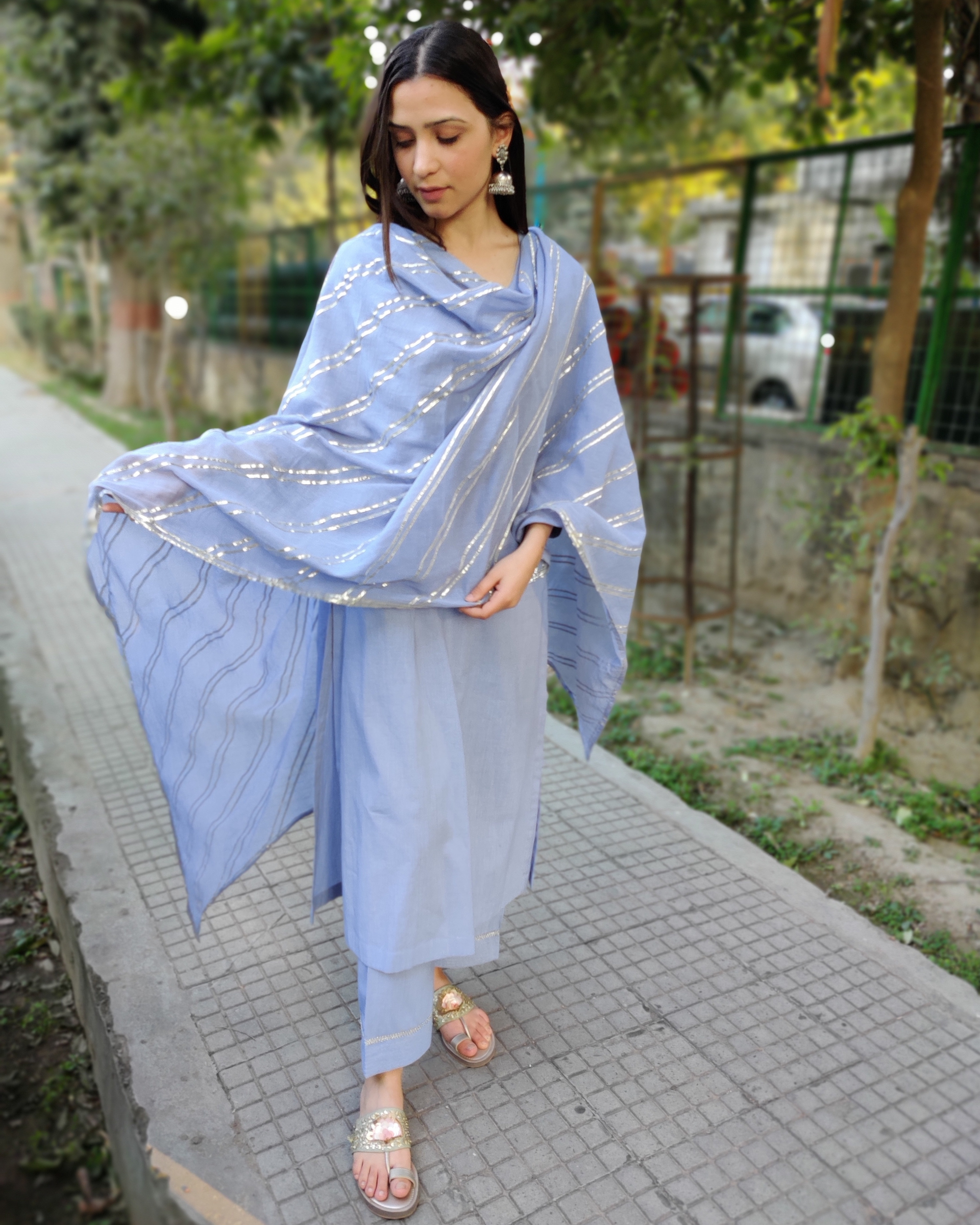 Sahiba Sairah Cotton Pant Style Dress Material - Latest Cotton Suit
