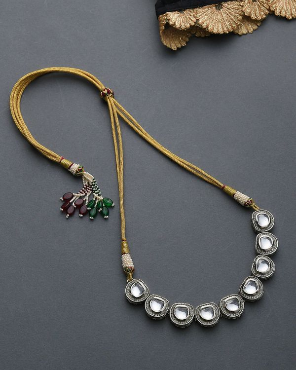Kundan and polki choker neckpiece 1