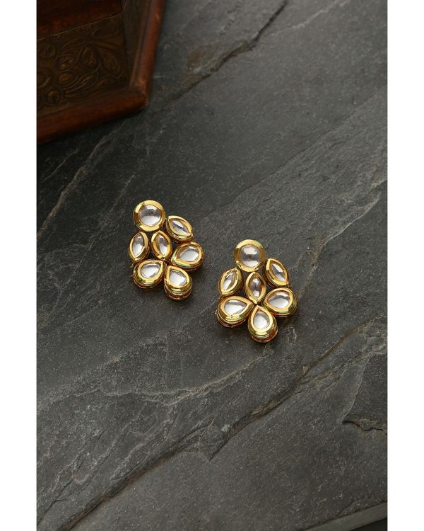 Kundan floral earrings 1
