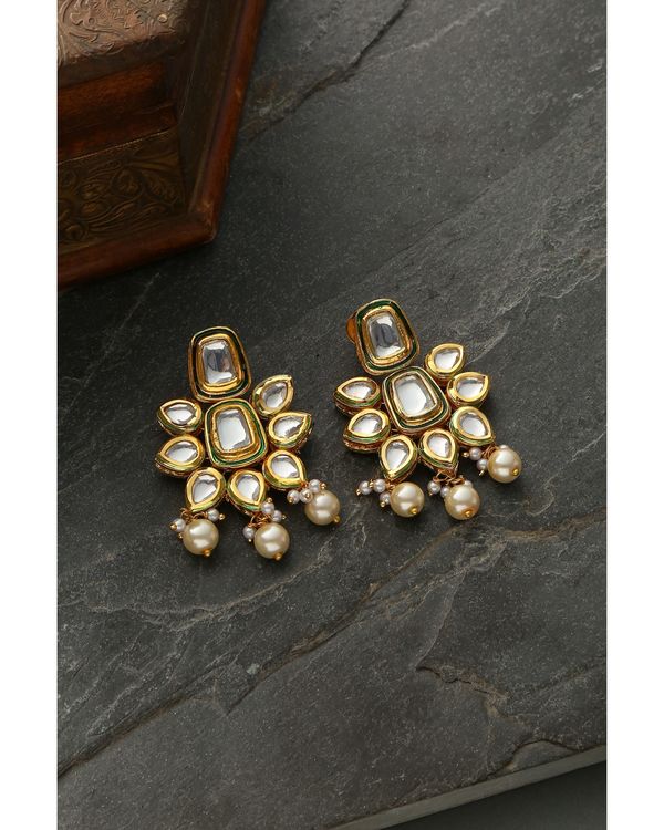 Kundan pearl earrings 1