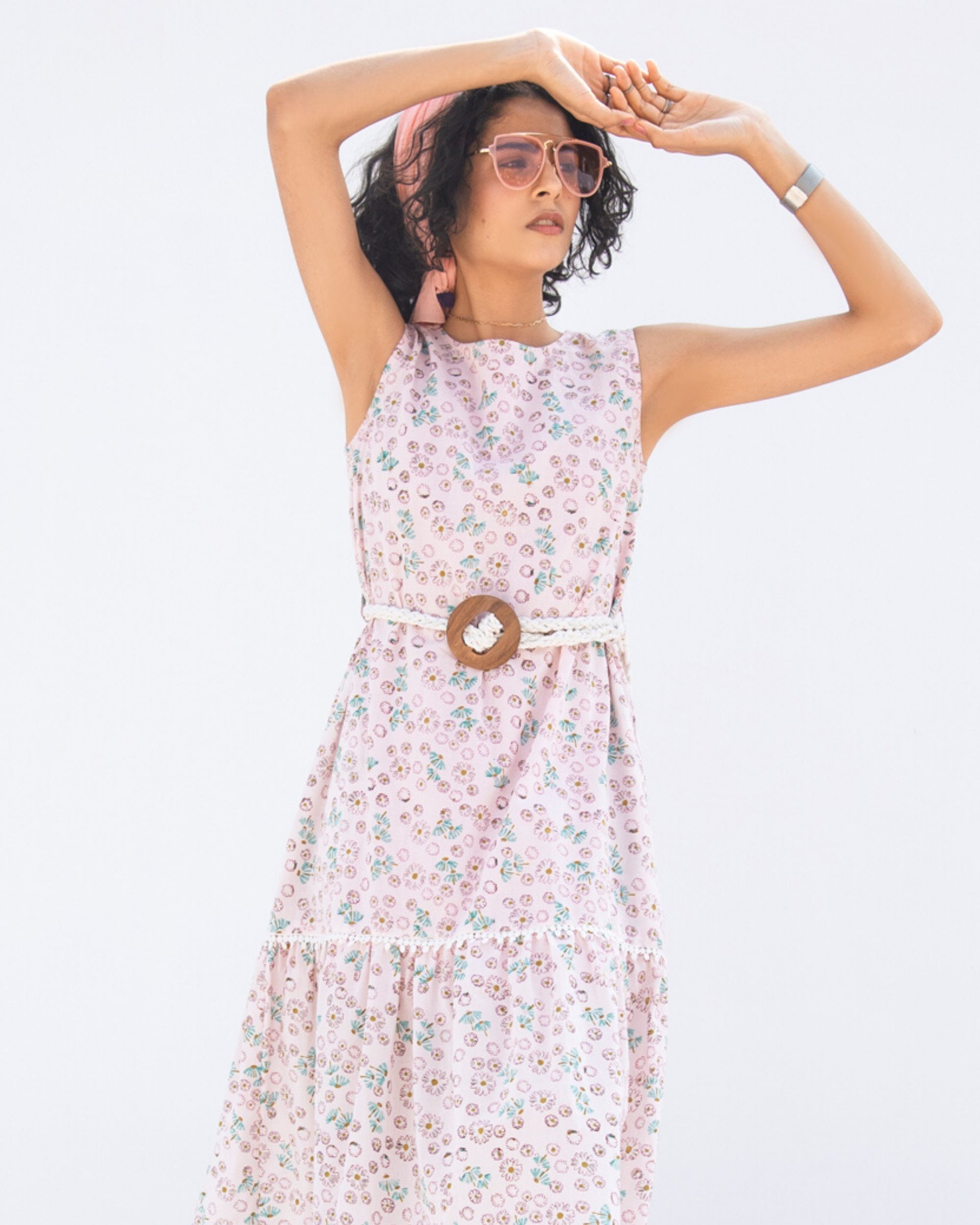 Petunia printed pocket dress by Gulaal | The Secret Label