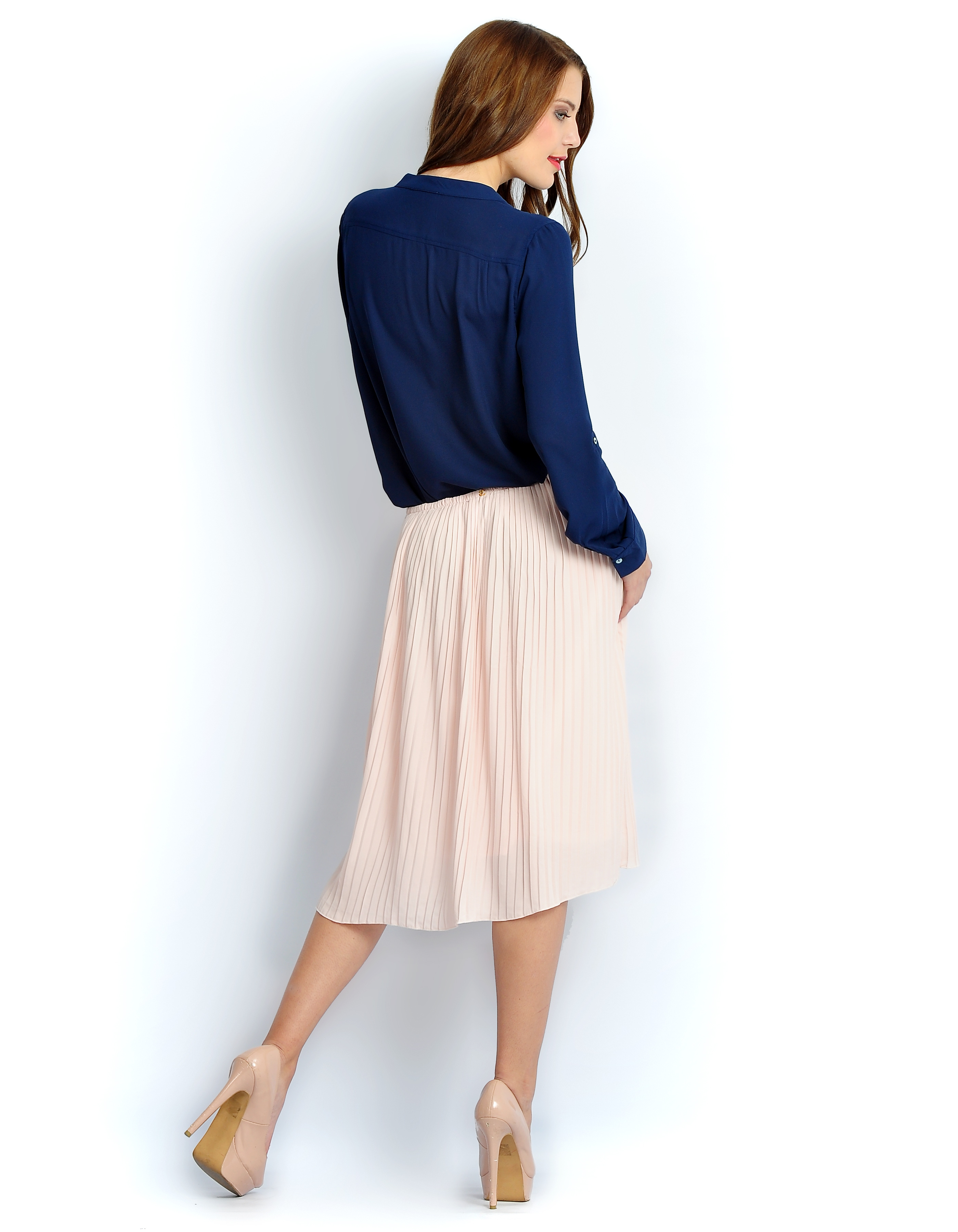 Solid blush skirt by Chique The Secret Label