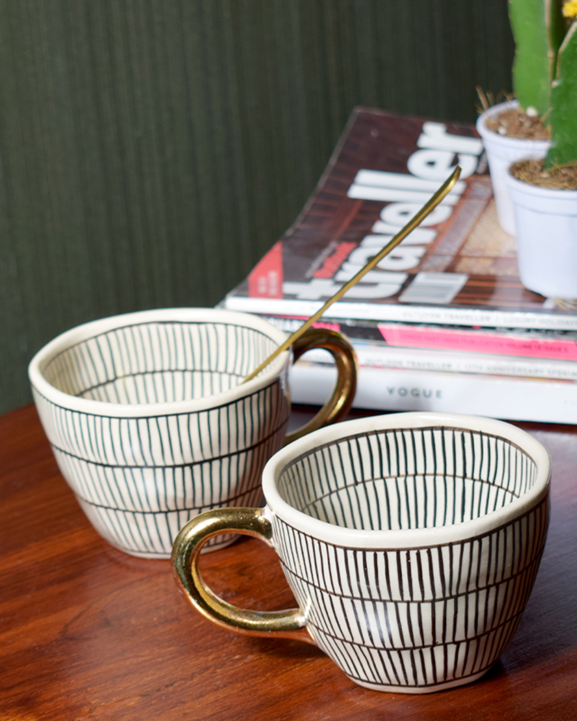 Bohemian Striped Tea Cup By The Artment The Secret Label