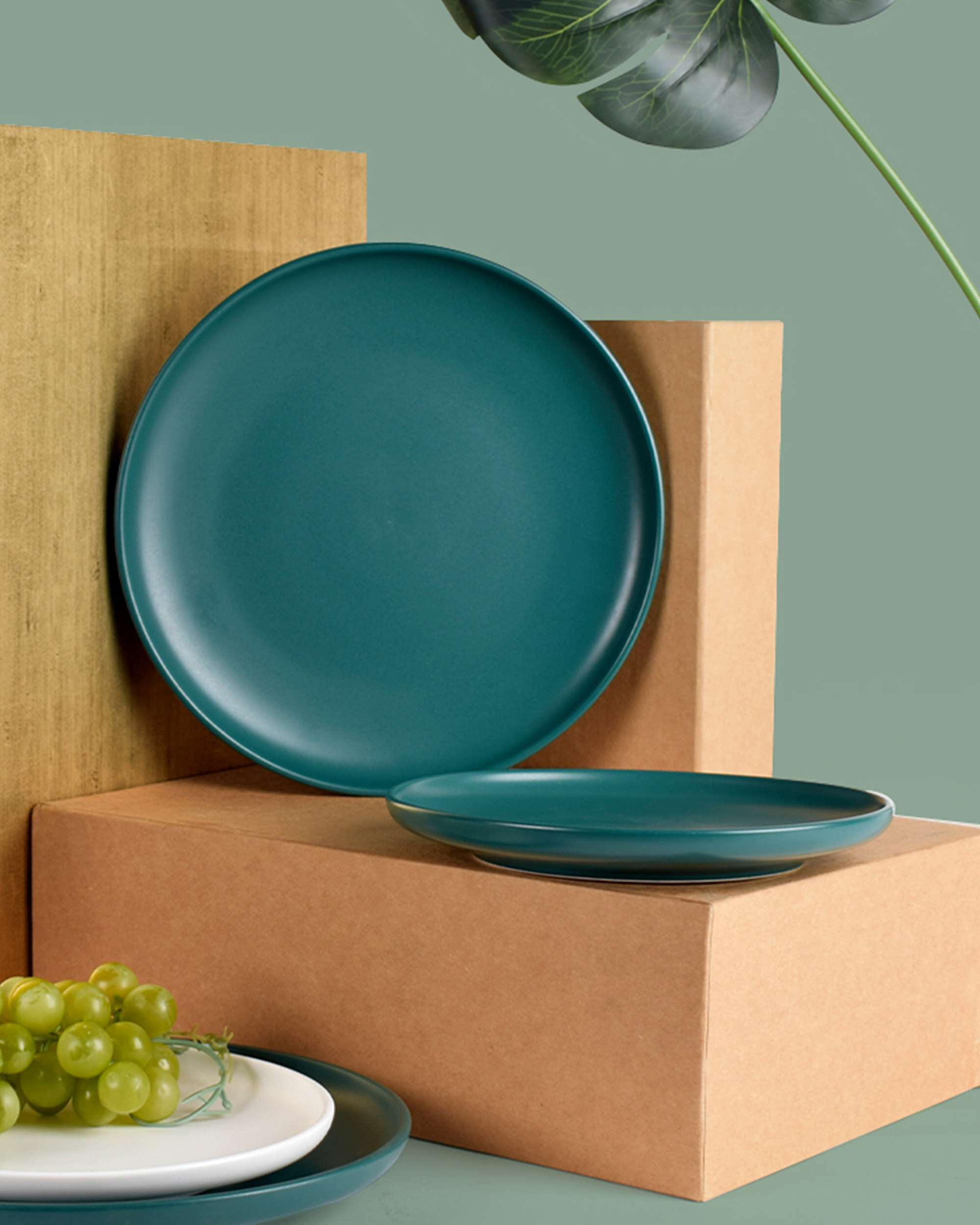 Teal minimalist plate Small by The Artment The Secret Label